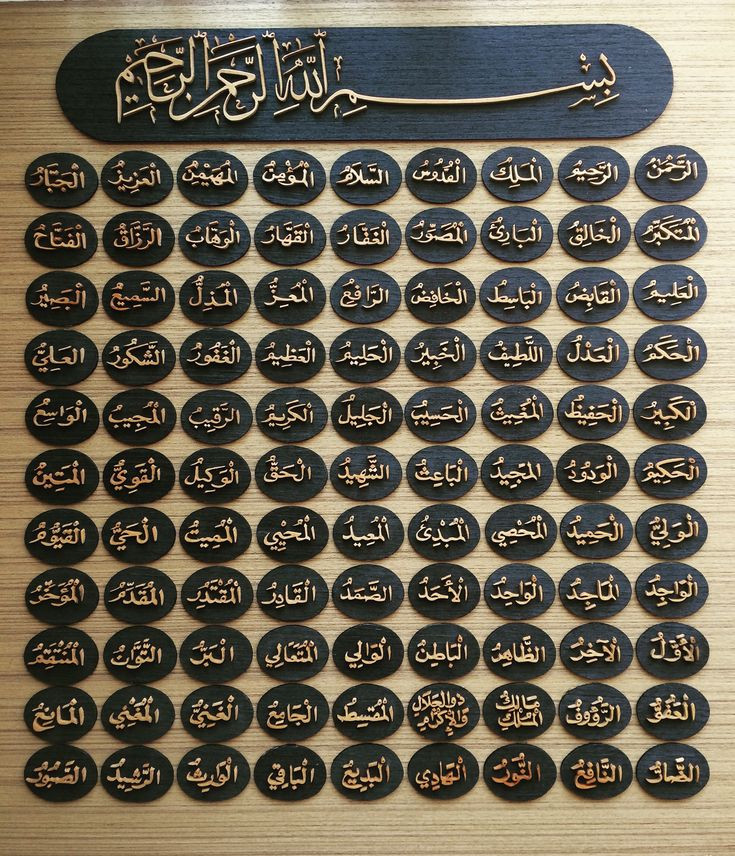 مقال بعنوان الأسماء الله الحسنى